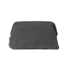 Cosmetic Bag | Steel Grey | Crochet