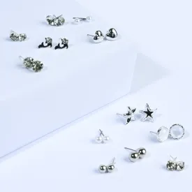 12 Pairs Charming Ears Studs/Tops For Girls