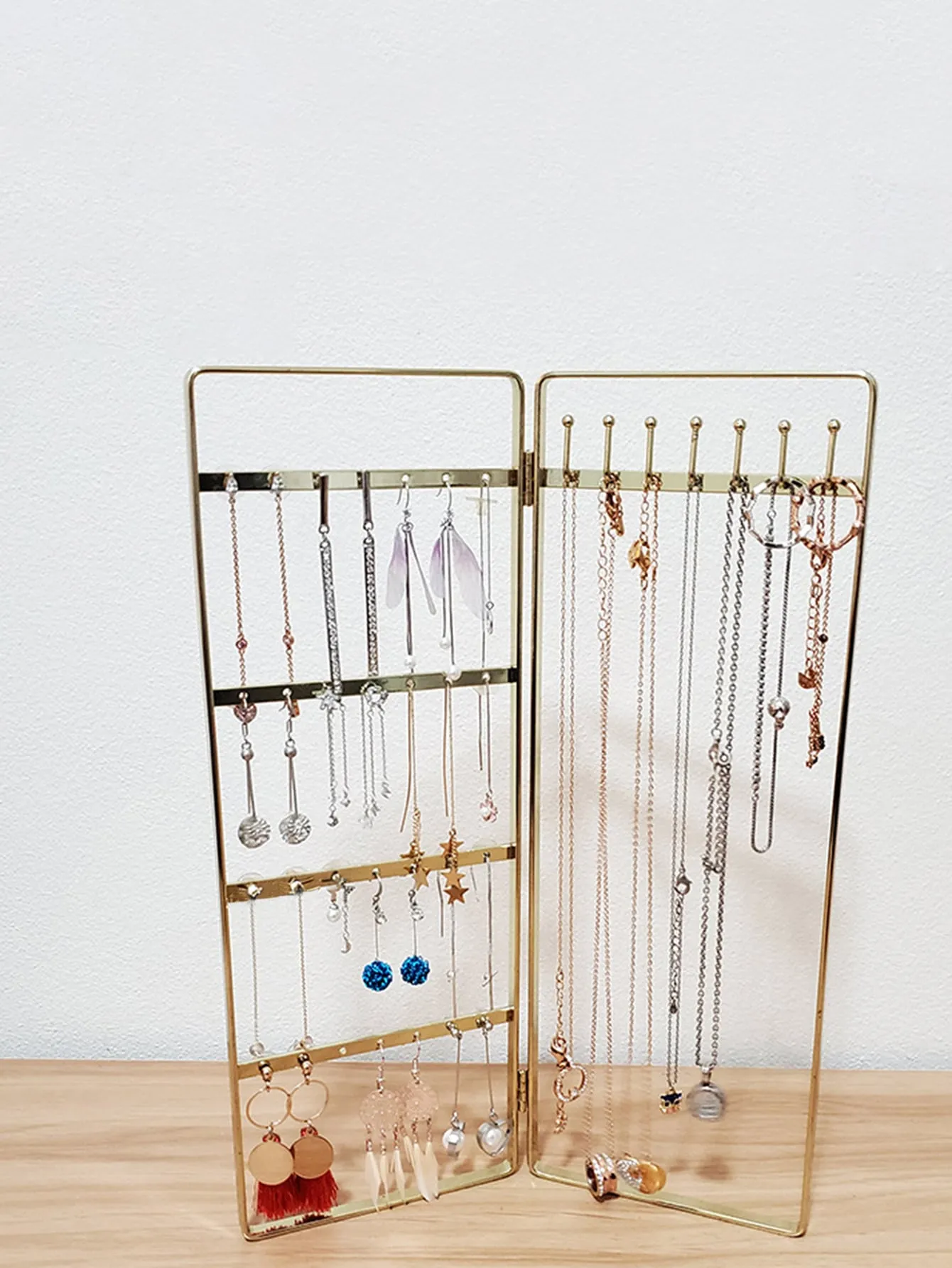 1pc Foldable Jewelry Storage Rack