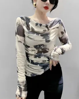 Stylish Abstract Print Blouse