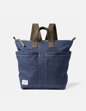 Ally Capellino Margent Farm Hemp Rucksack - Dark Navy Blue