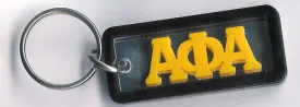 Alpha Mirror Rectangle Keychain