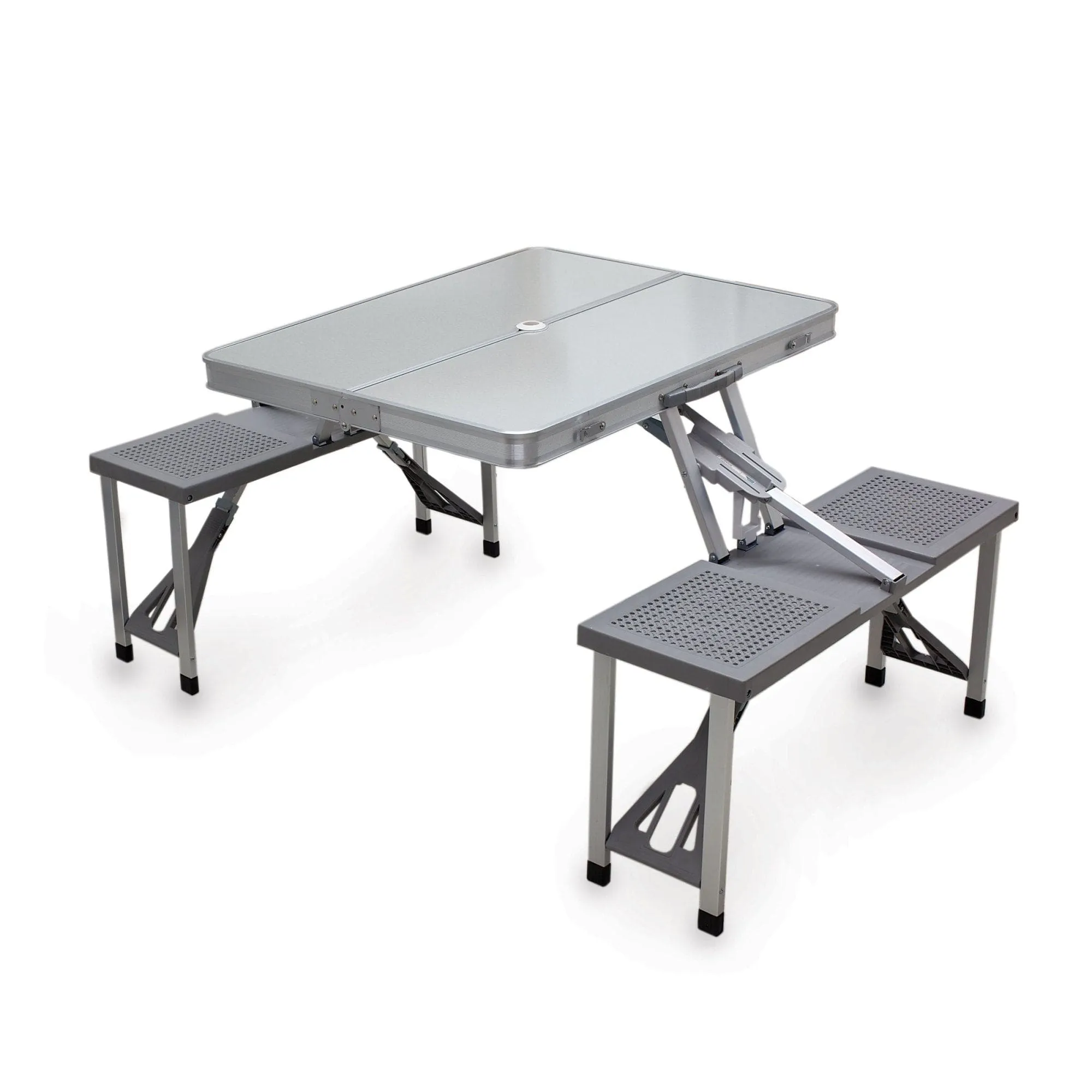 Aluminum Portable Picnic Table with Seats by Picnic Time Family of Brands