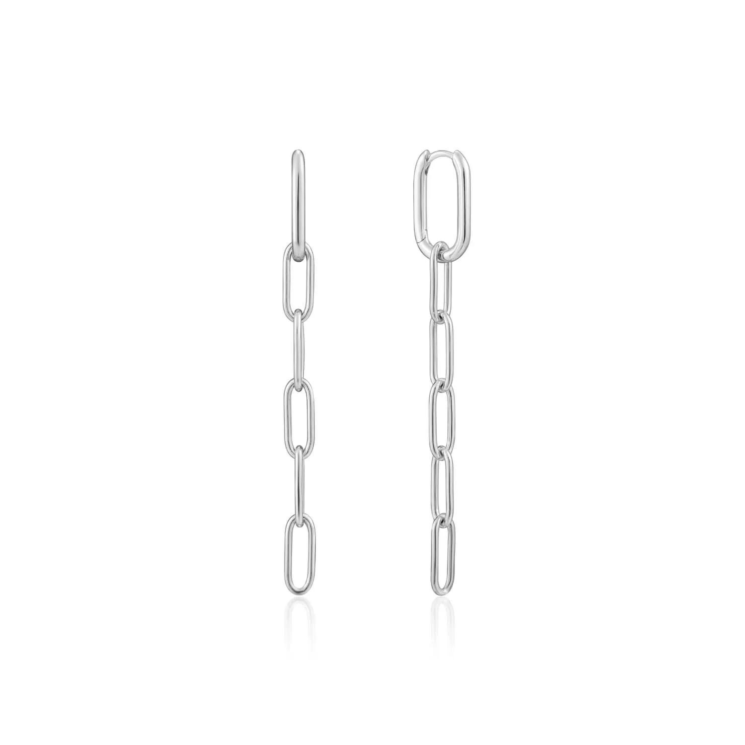 Ania Haie Cable Link Drop Earrings - Silver