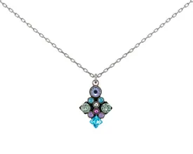 Architectural Soft Diamond Pendant Necklace