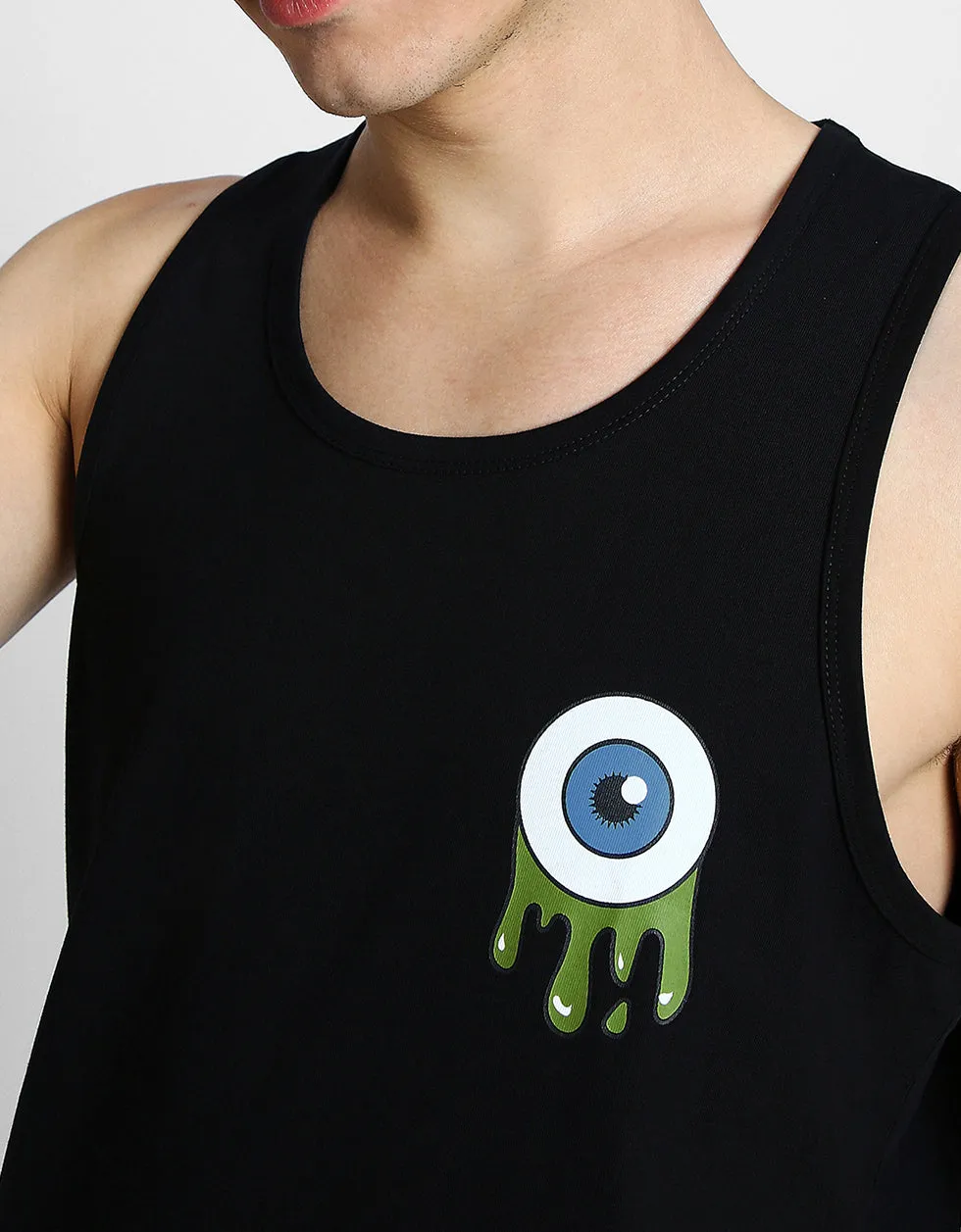 Black Eye Printed Gym Vest