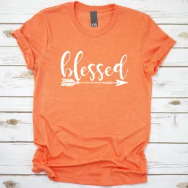 Blessed Arrow (Heather Orange) T-Shirt (Quick Ship)