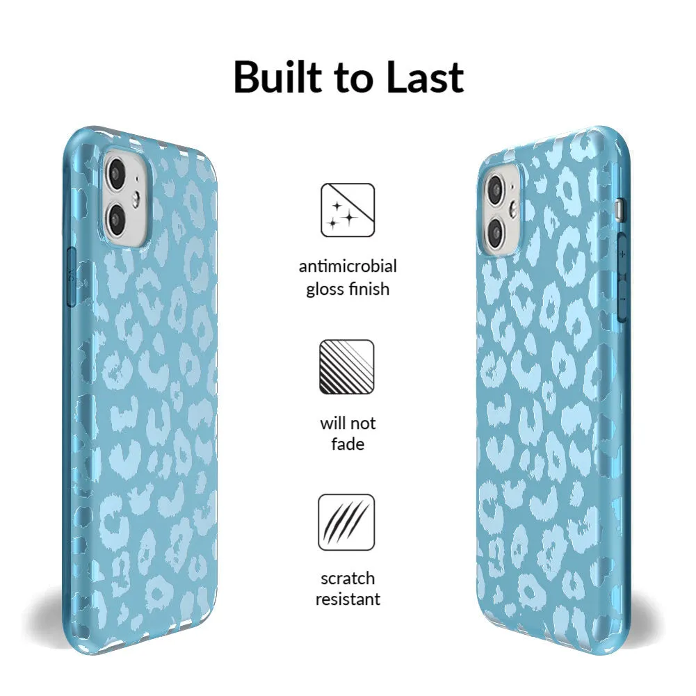 Blue Sapphire Leopard iPhone Case