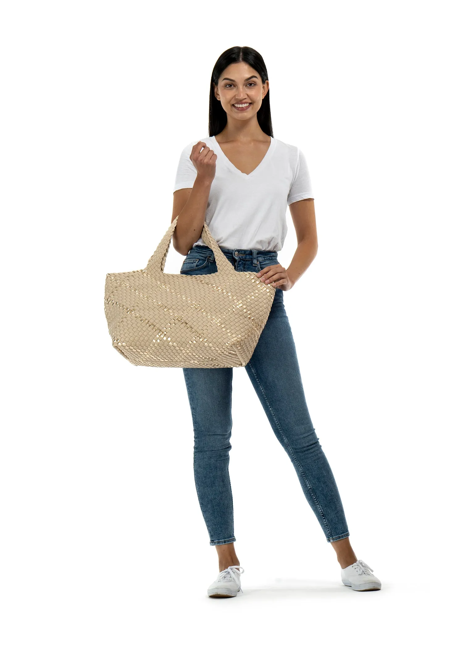 Bobbi Buff Woven Tote