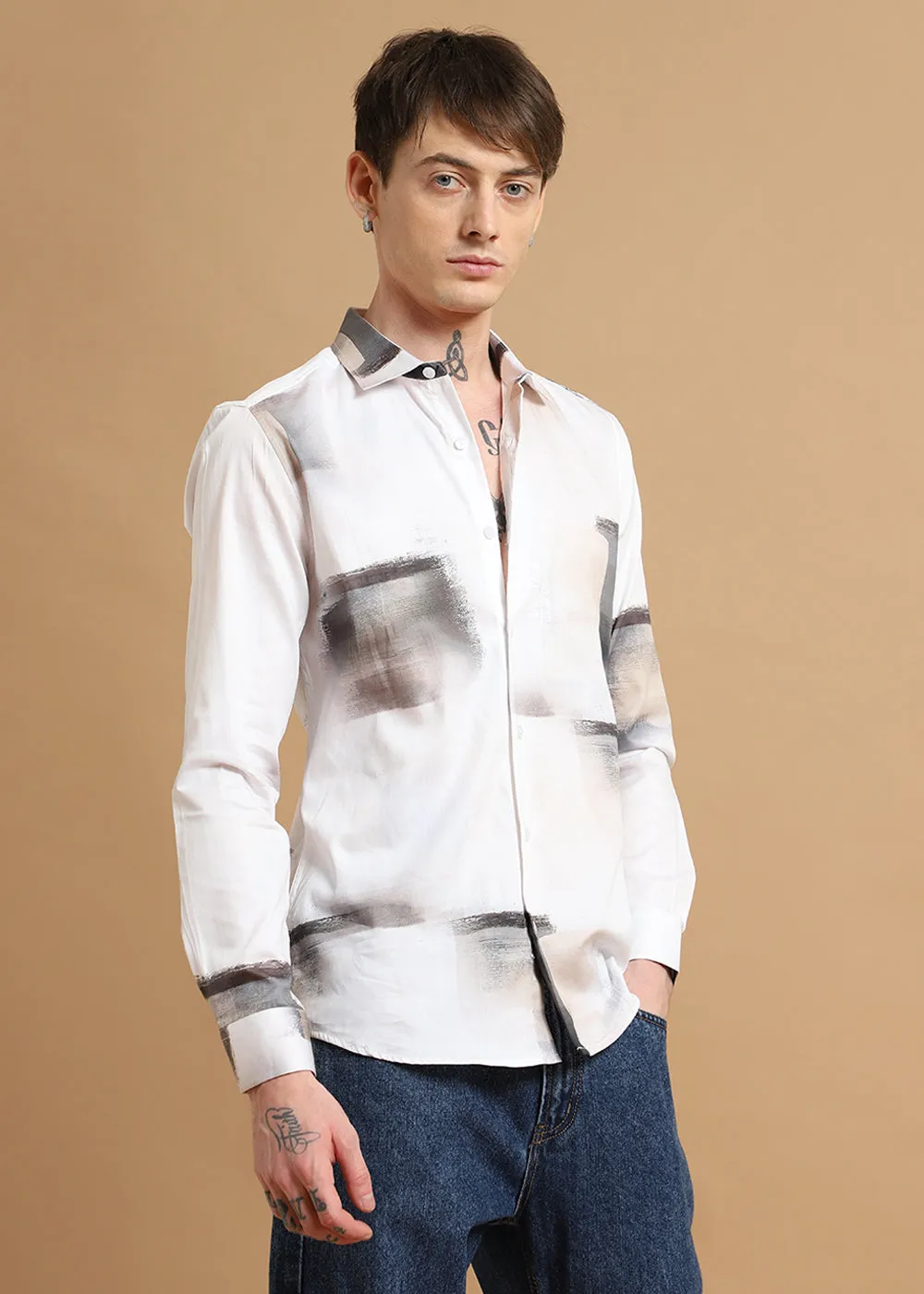 Brushwash Printed Shirt