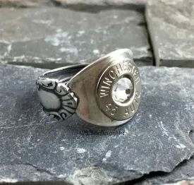 Bullet Spoon Ring Bullet Jewelry - 45 Auto Nickel Bullet