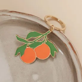 Cai & Jo Oranges Enamel Key Chain