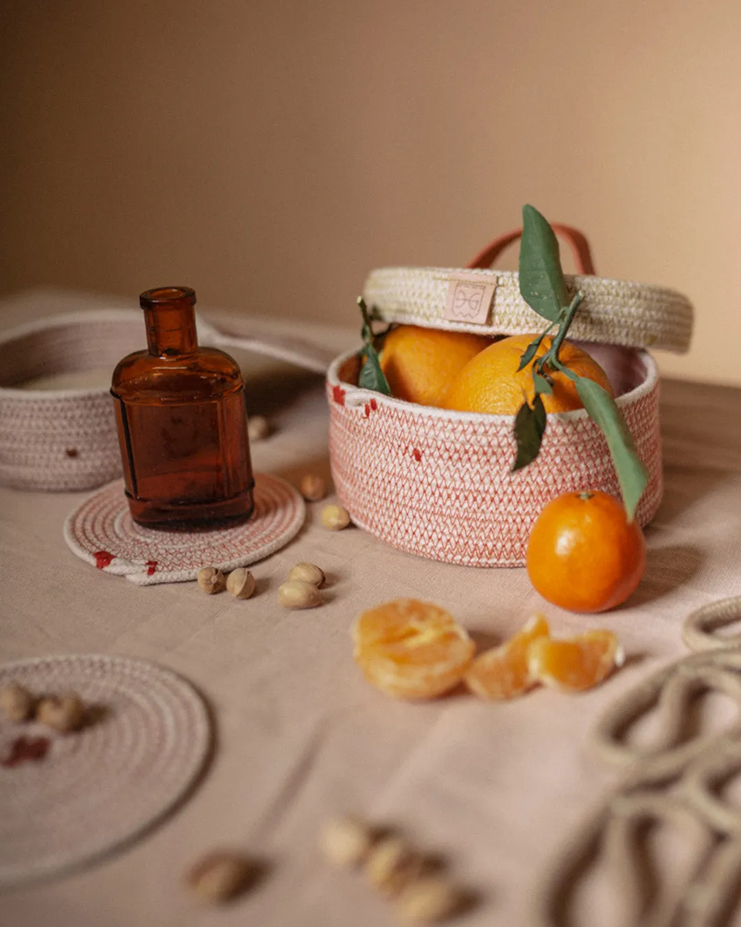 Cotton Basket with Lid