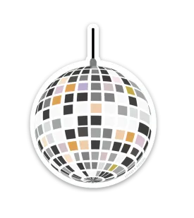 Disco Ball Vinyl Sticker