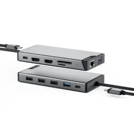 DV3 12-in-1 USB-C Dual Display Mini Dock