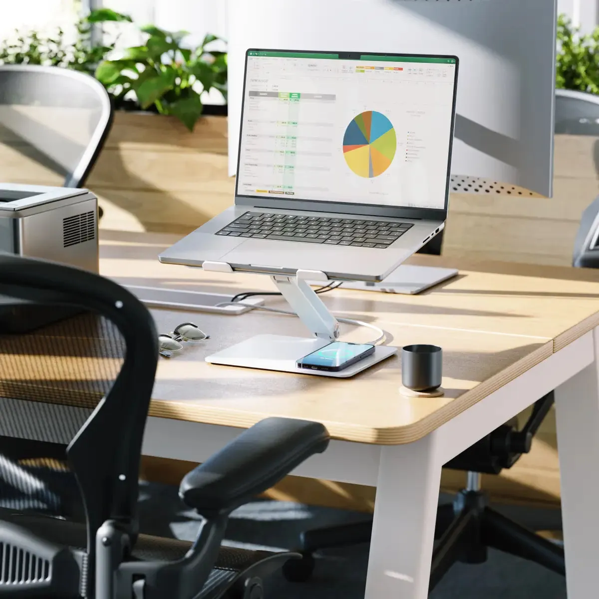 Elite Power Laptop Stand with Wireless Charger