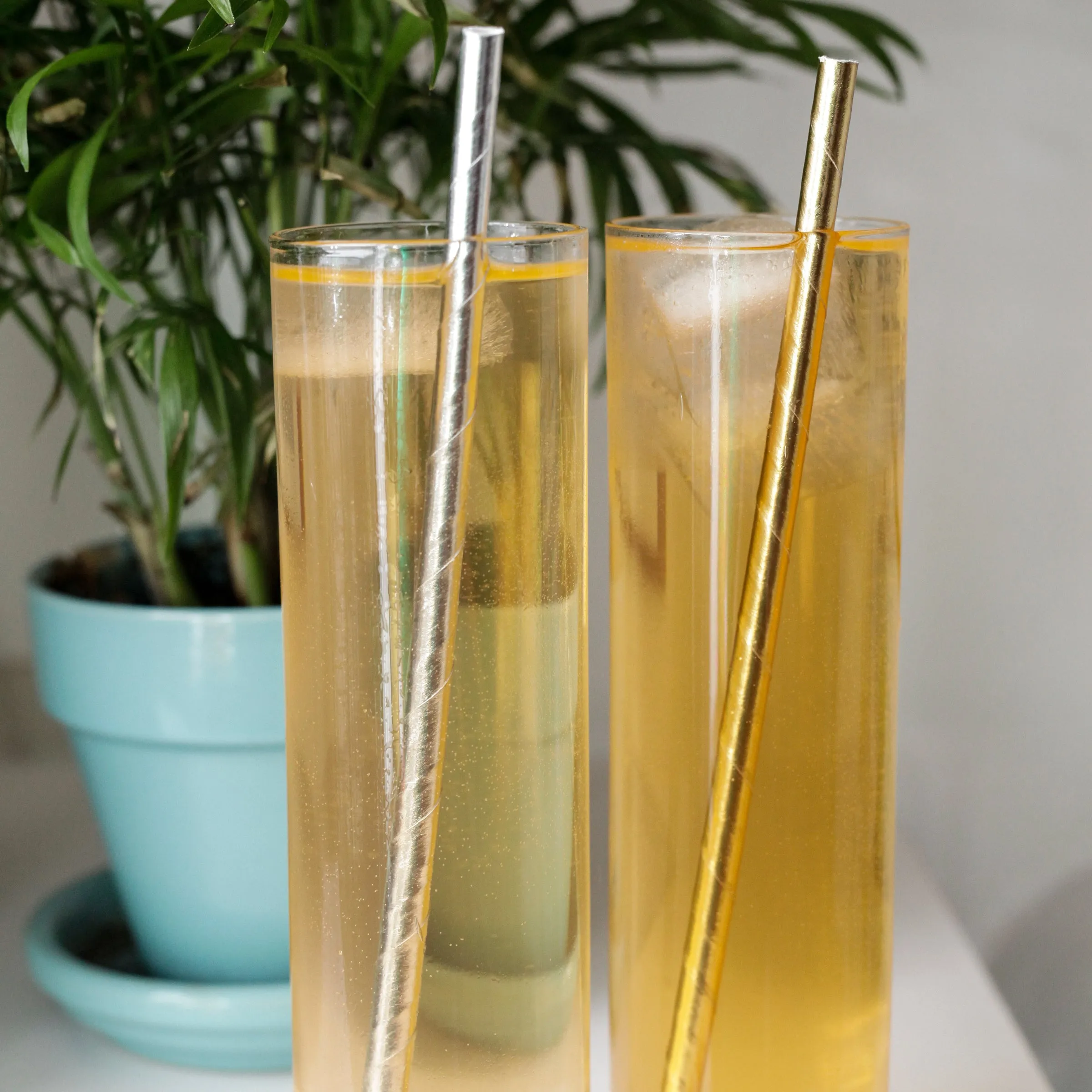 Gold Paper Straws