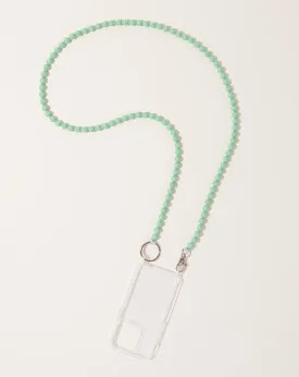 Handykette iPhone Necklace in Pastel Green on Salvia