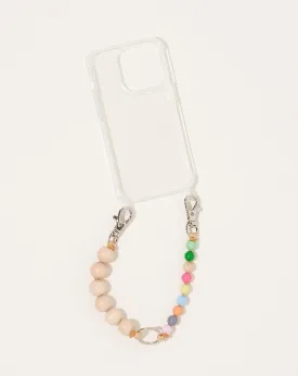 Handykette Short iPhone Holder in Natural and Pastel Mix