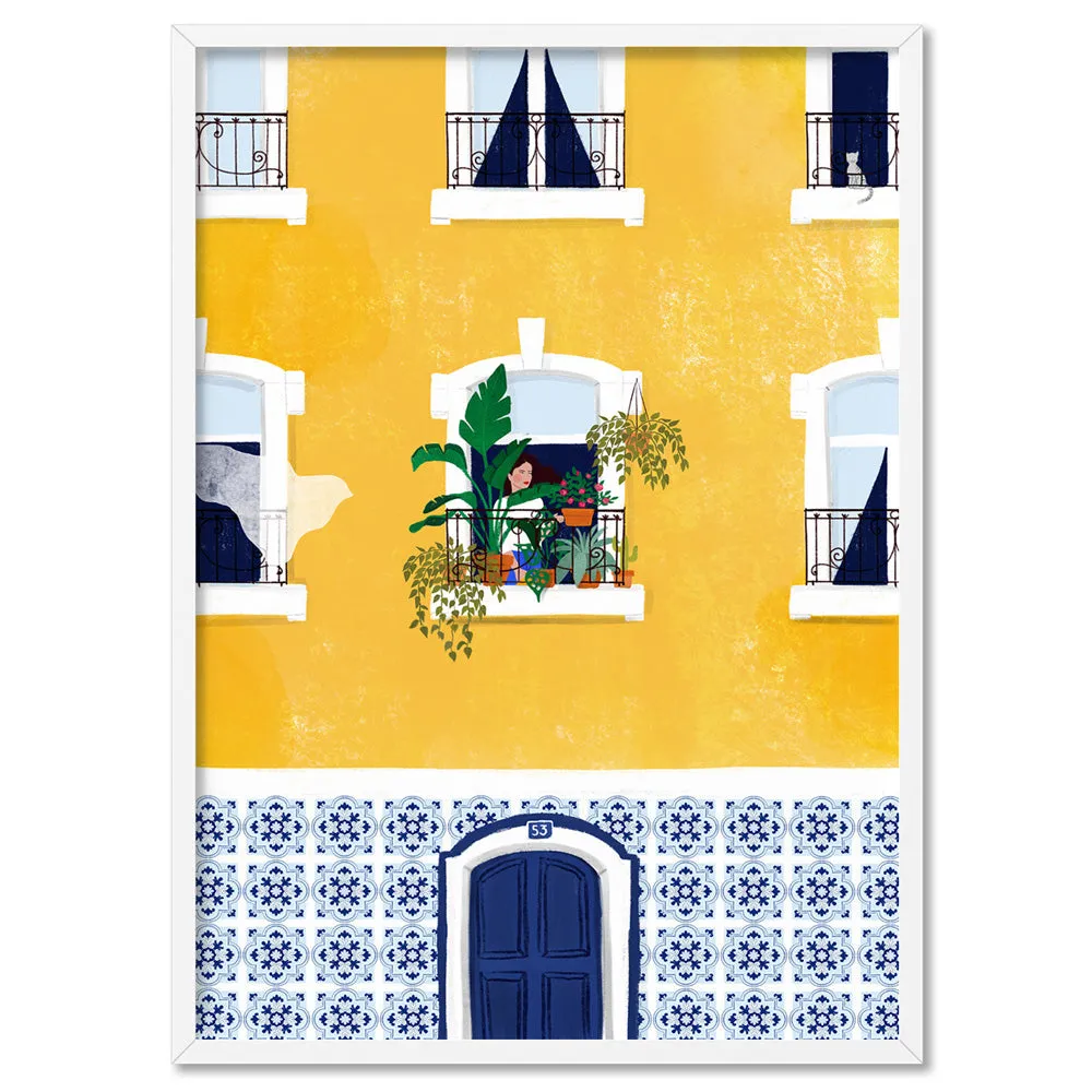 Holiday in Lisbon Illustration - Art Print by Maja Tomljanovic