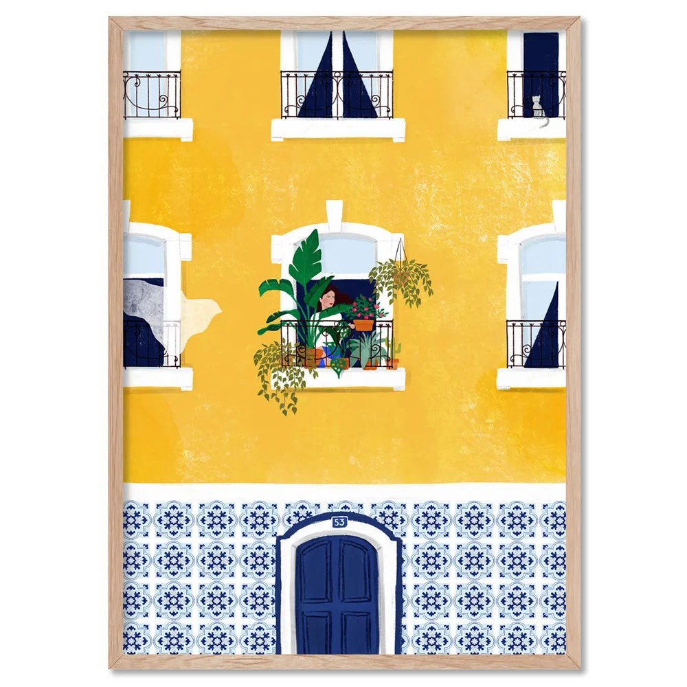 Holiday in Lisbon Illustration - Art Print by Maja Tomljanovic