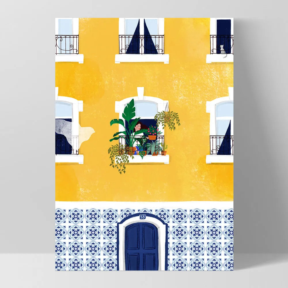 Holiday in Lisbon Illustration - Art Print by Maja Tomljanovic