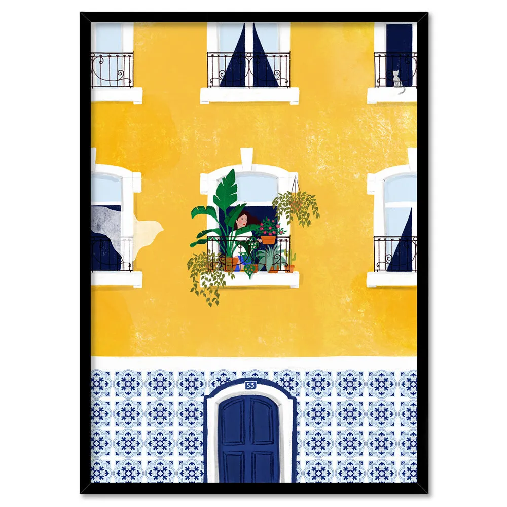 Holiday in Lisbon Illustration - Art Print by Maja Tomljanovic