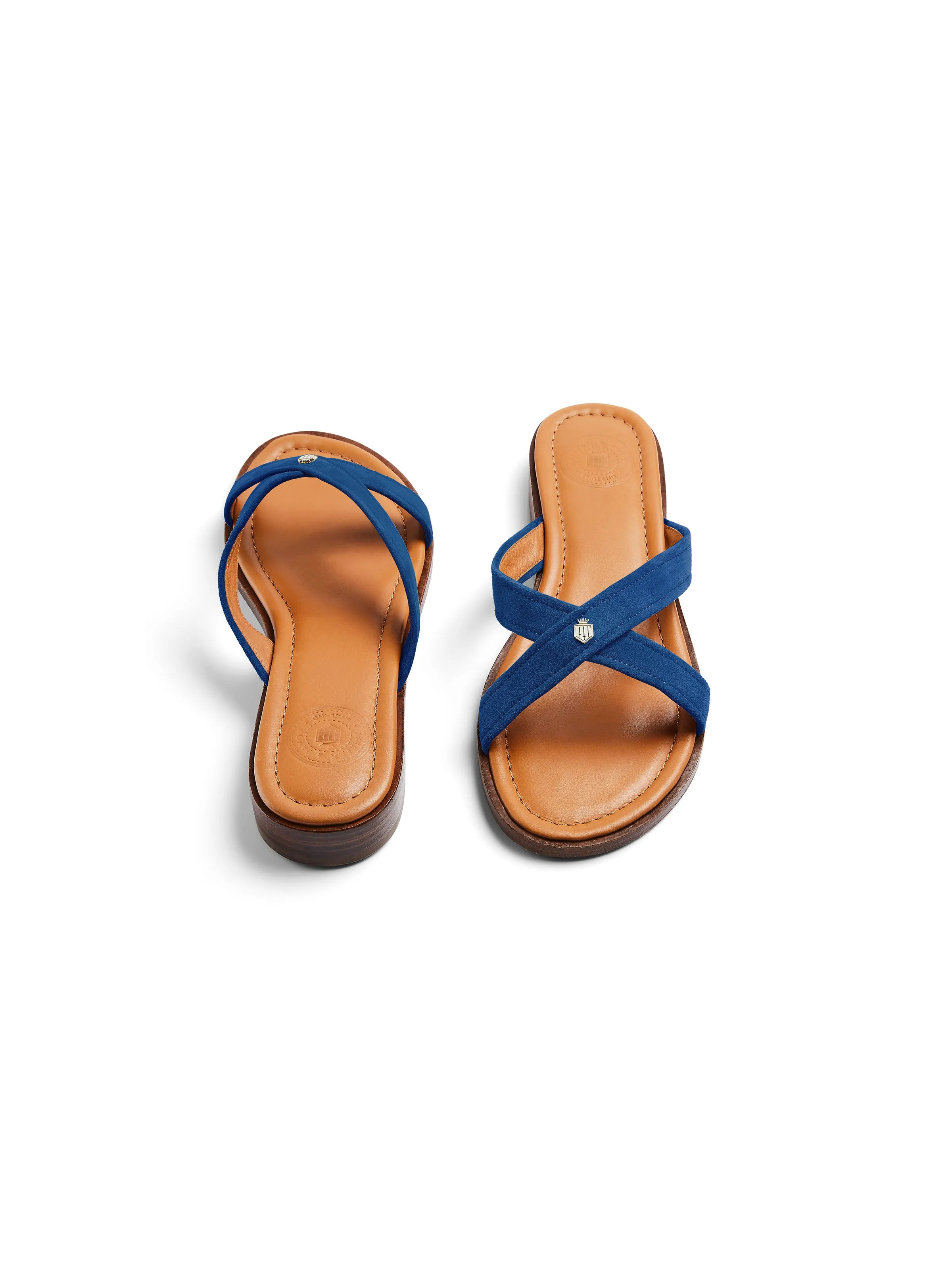 Holkham Sandal - Porto Blue Suede