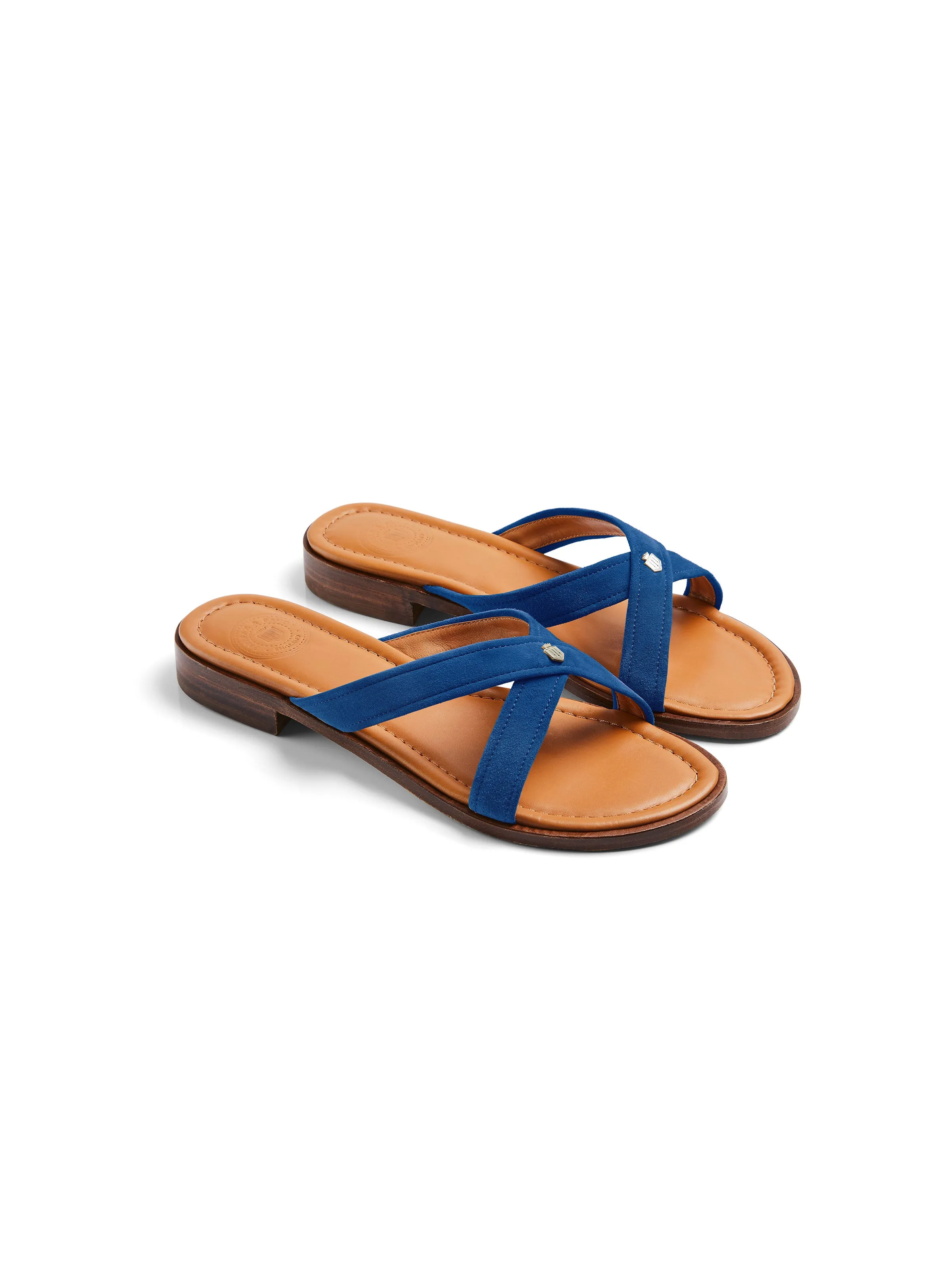 Holkham Sandal - Porto Blue Suede