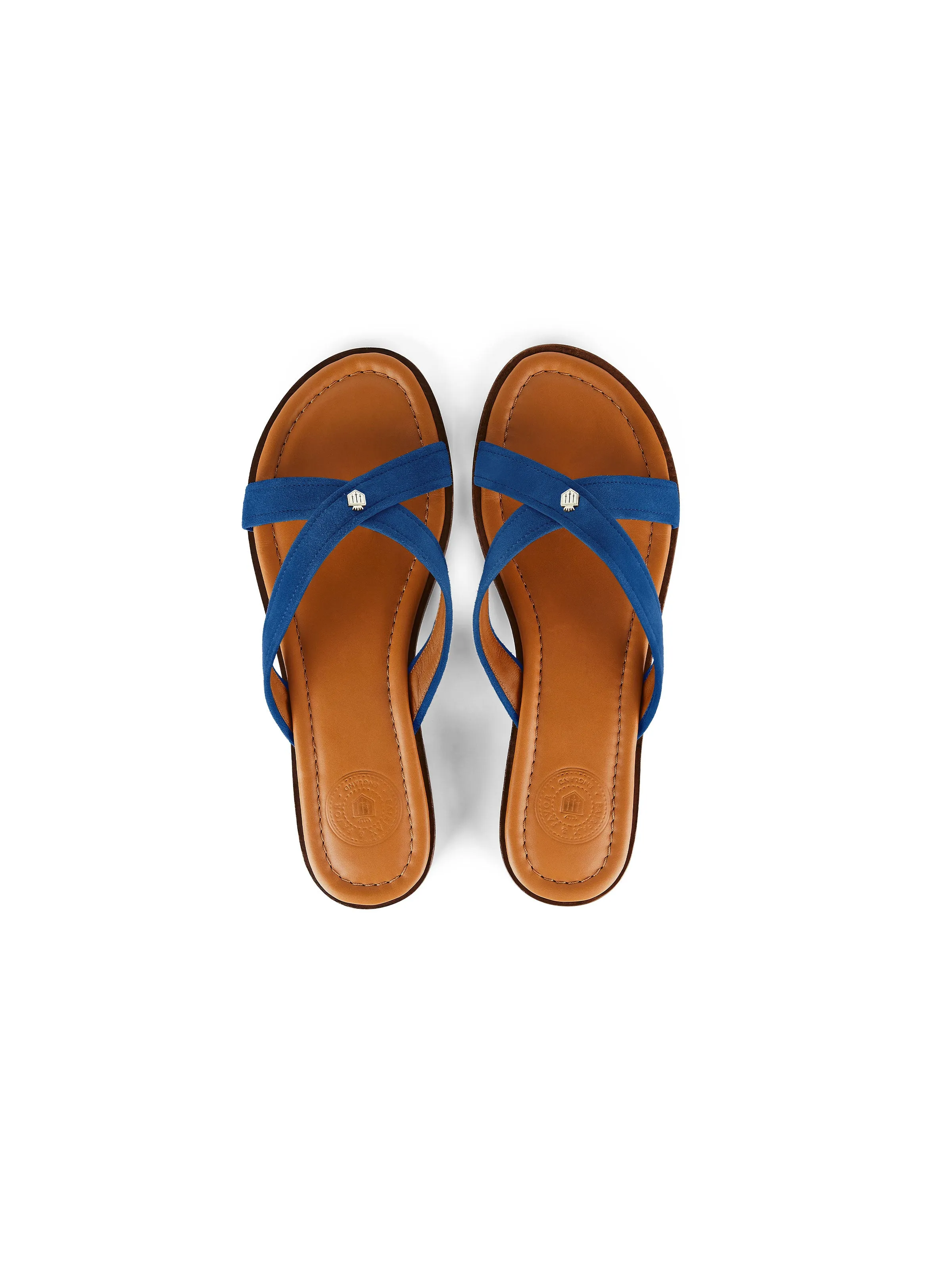 Holkham Sandal - Porto Blue Suede