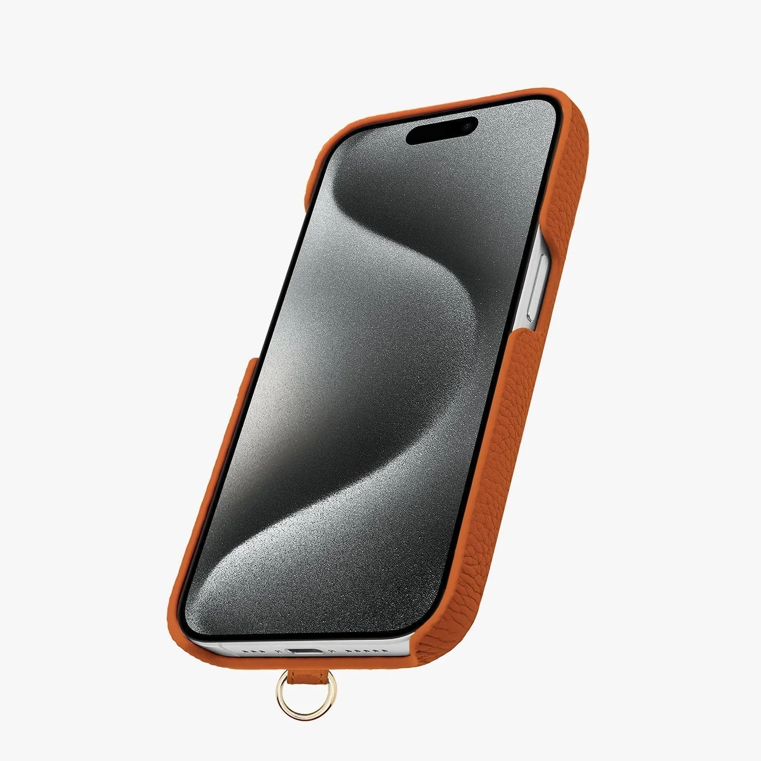 iPhone 14 Pro Leather Sling Card Case