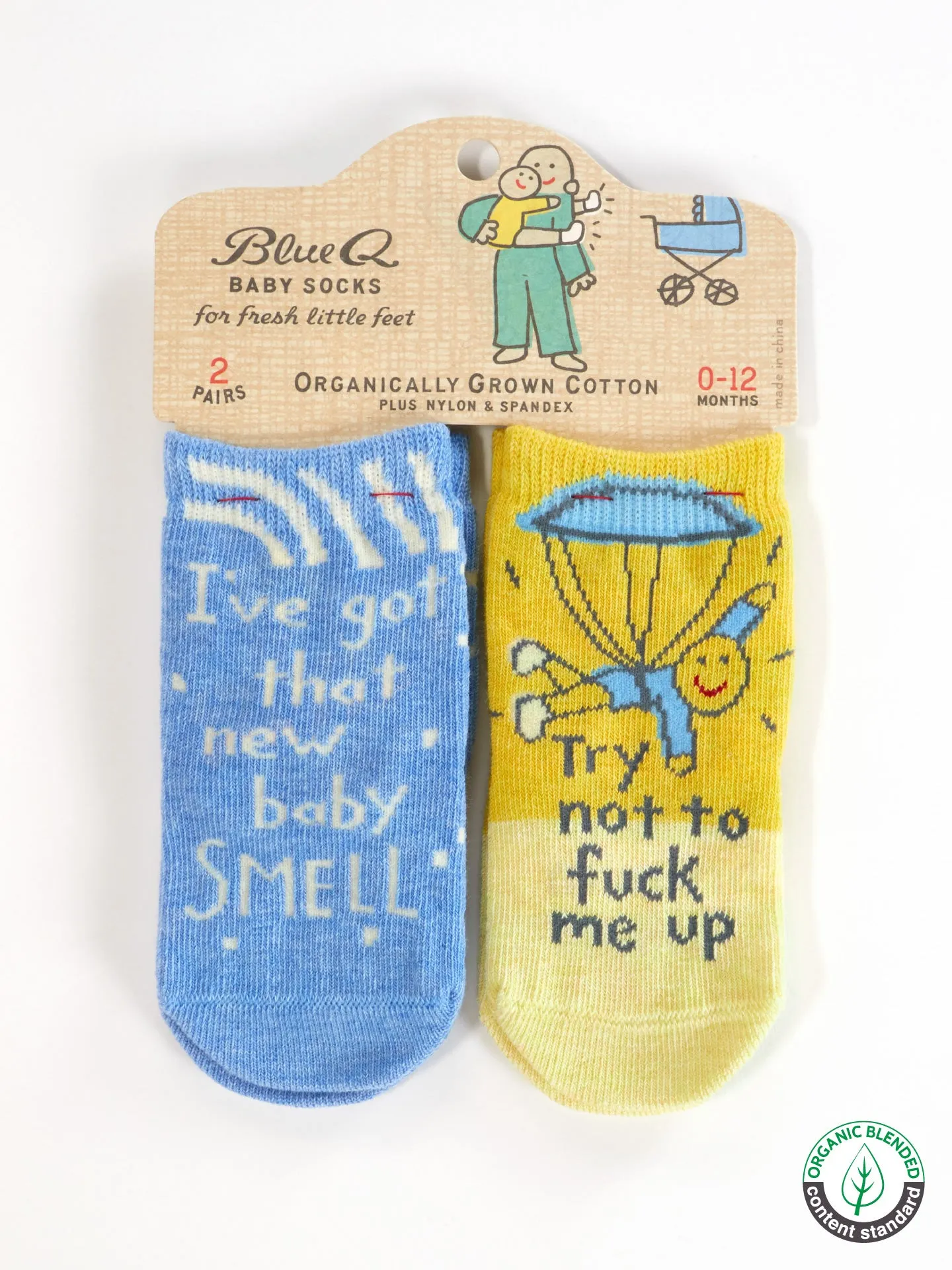 I've Got That New Baby Small/ Try Not To Fuck Me Up Baby Socks