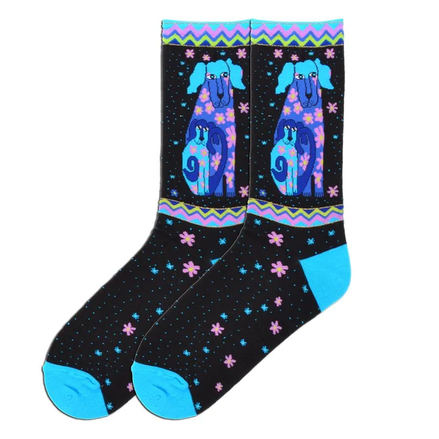 Laurel Burch Dog and Doggie Sock