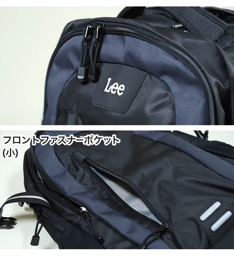 Lee リュック 通学 女子 男子 リュックサック 横幅32cm×高さ50cm×マチ18cm (バックパック・リュック 黒 レインカバー付き 学校 スクール 通学リュック 旅行 部活 バッグ ブランド 二泊 リー) (送料無料)