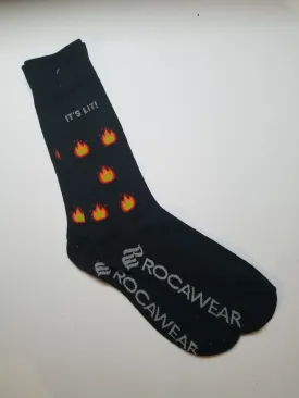 Lit Fire Crew Socks