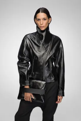 Nadia - Black Stella Leather Jacket