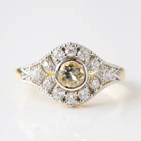 Orla Green Amethyst Vintage Ring