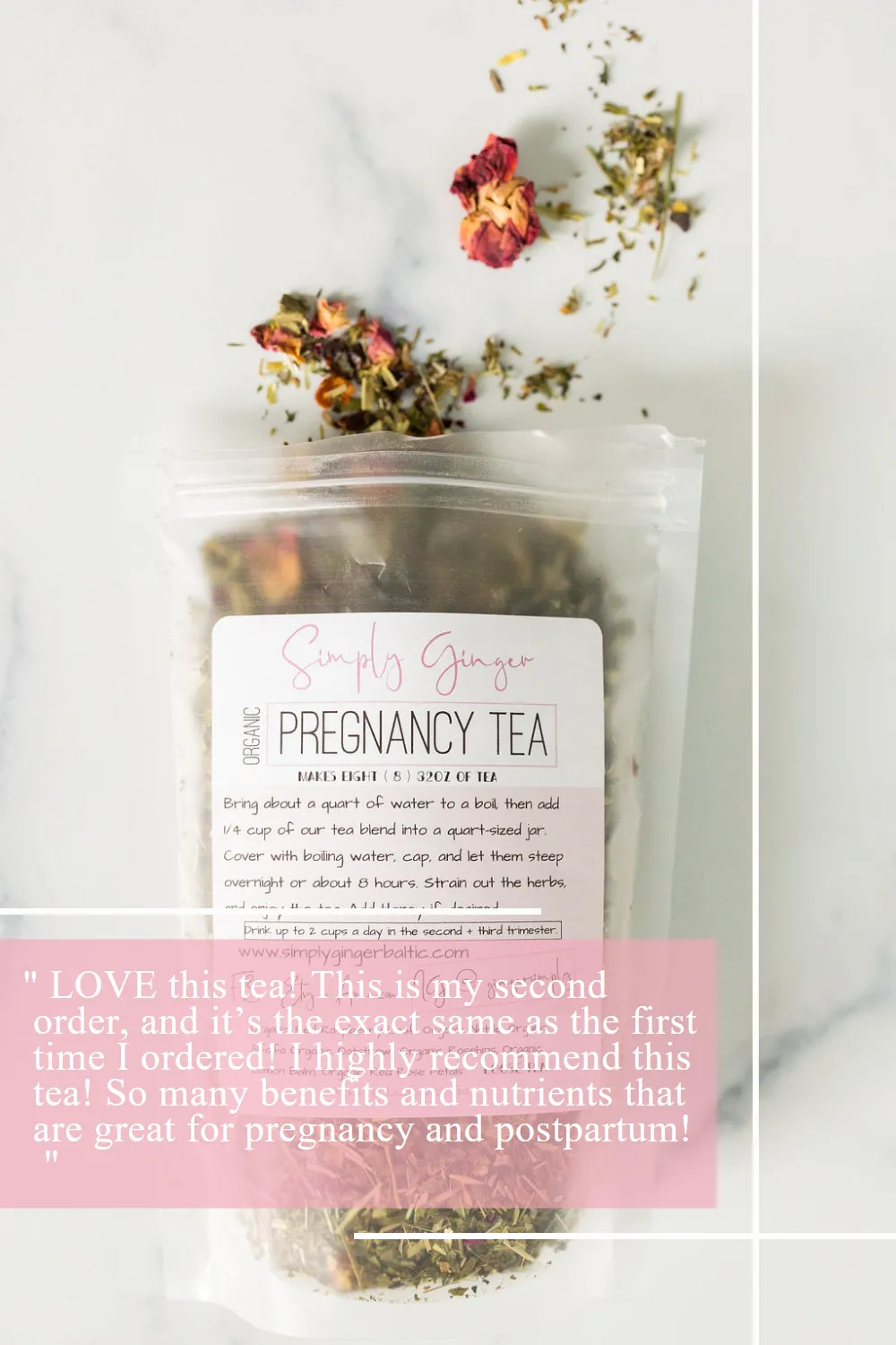 Pregnancy Tea ll Red Raspberry Leaf Tea ll NORA Tea ll Amazon Top Seller