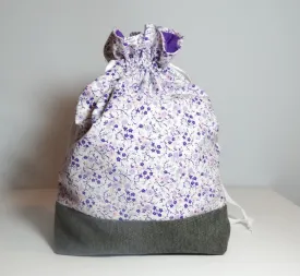 Purple Floral Bag