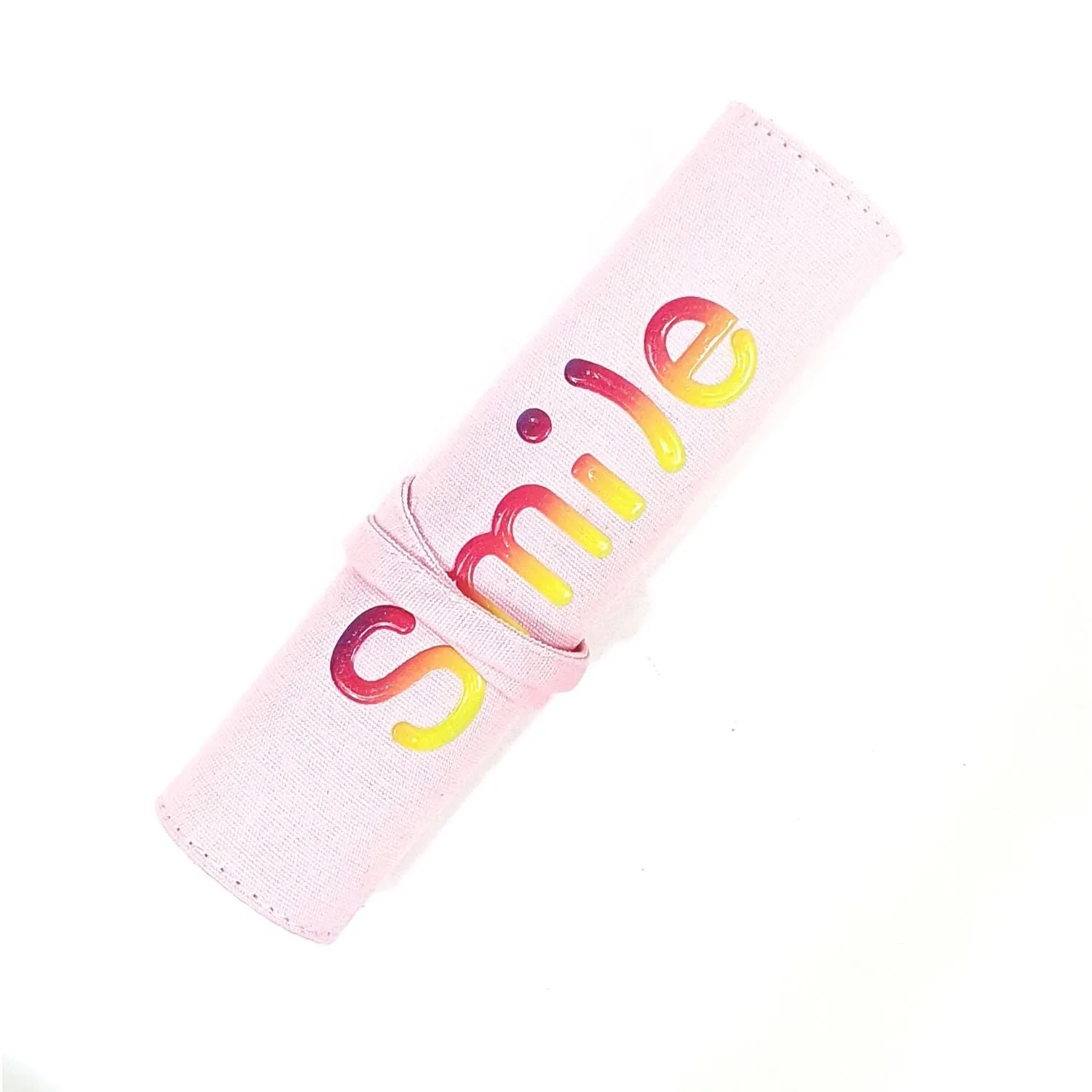 Roll Pouch Stationery Organizer - Smile