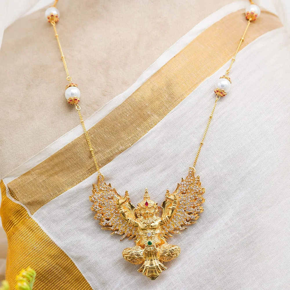 Silver 92.5 Jatayu Necklace