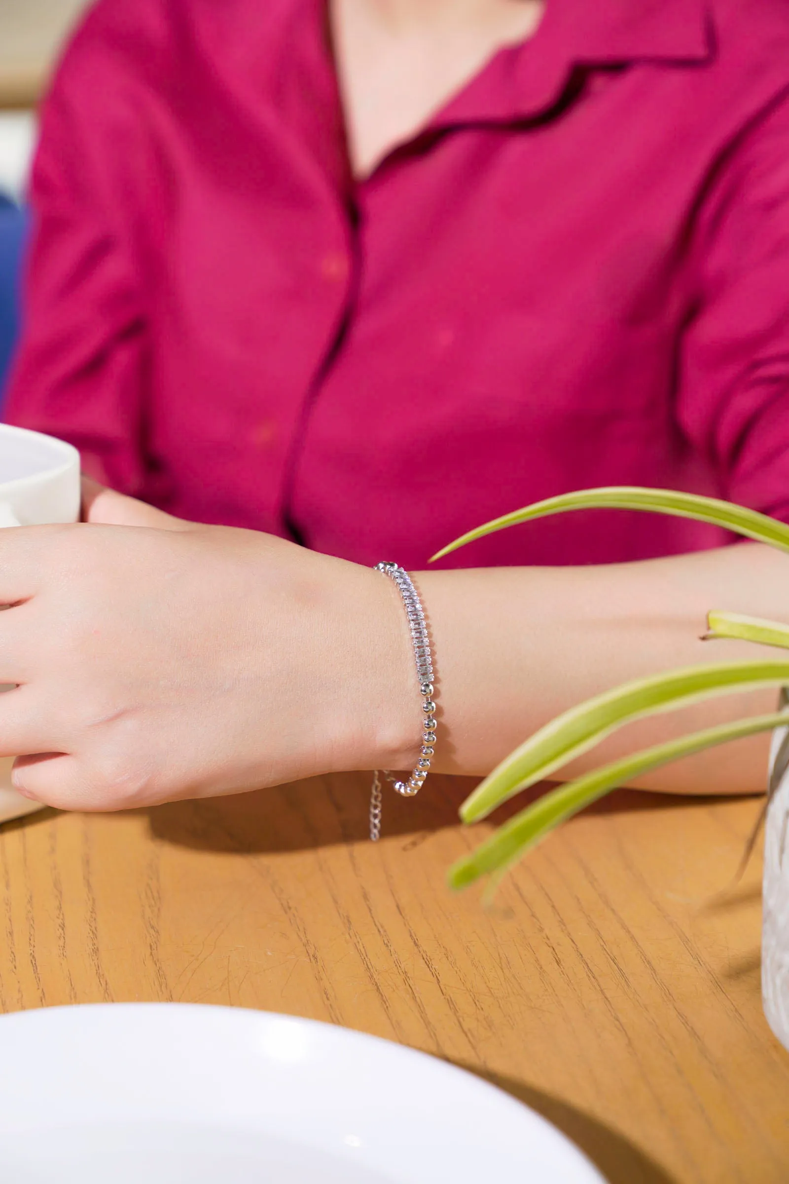 Silver Metallic Bracelet