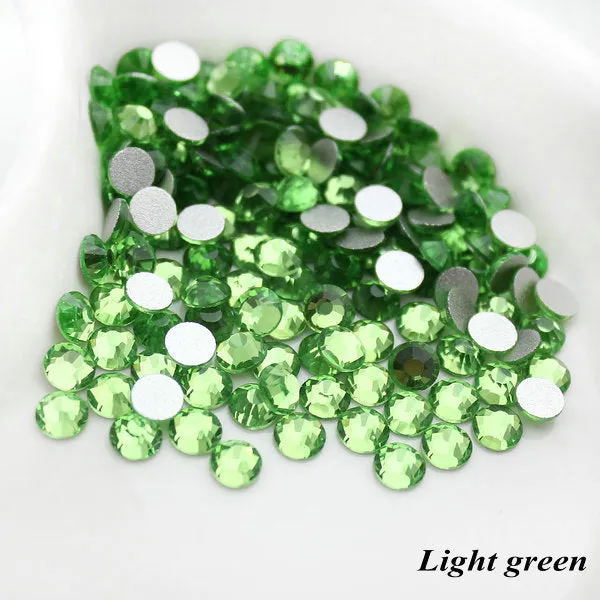 #SS20 Glass Rhinestone 1440pcs per pack- SS20 GLUE ON Flatback M-foiled NON-hotfix Crystal