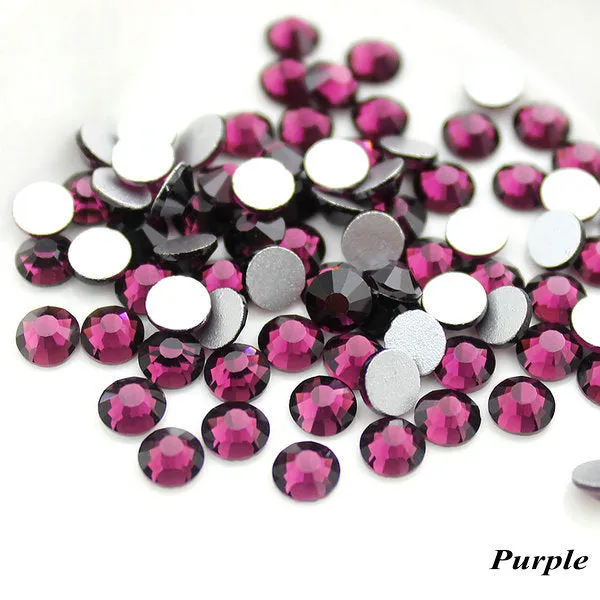 #SS20 Glass Rhinestone 1440pcs per pack- SS20 GLUE ON Flatback M-foiled NON-hotfix Crystal