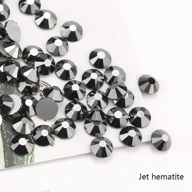 #SS20 Glass Rhinestone 1440pcs per pack- SS20 GLUE ON Flatback M-foiled NON-hotfix Crystal