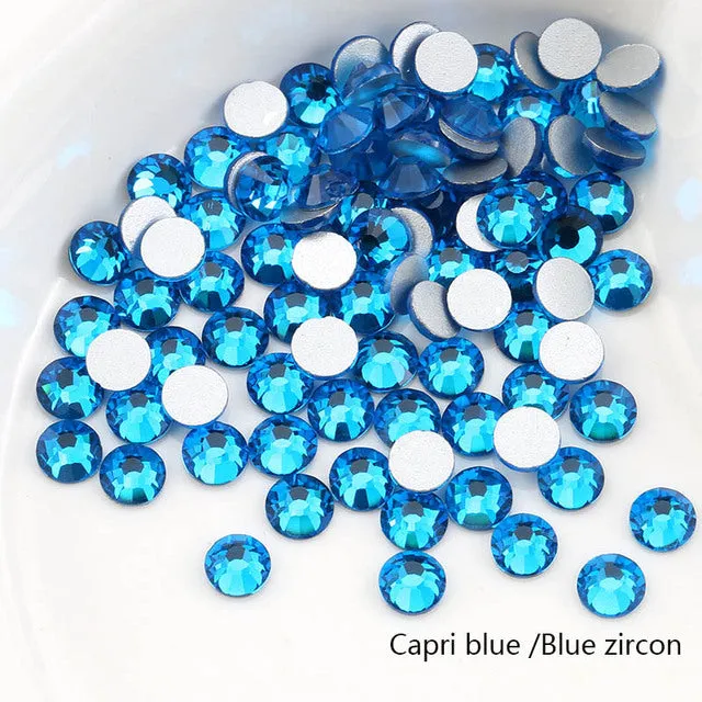 #SS20 Glass Rhinestone 1440pcs per pack- SS20 GLUE ON Flatback M-foiled NON-hotfix Crystal