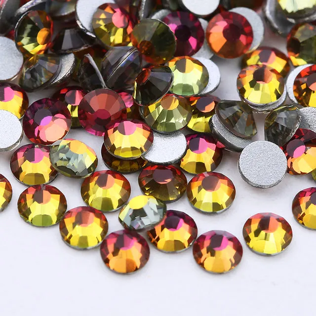 #SS20 Glass Rhinestone 1440pcs per pack- SS20 GLUE ON Flatback M-foiled NON-hotfix Crystal