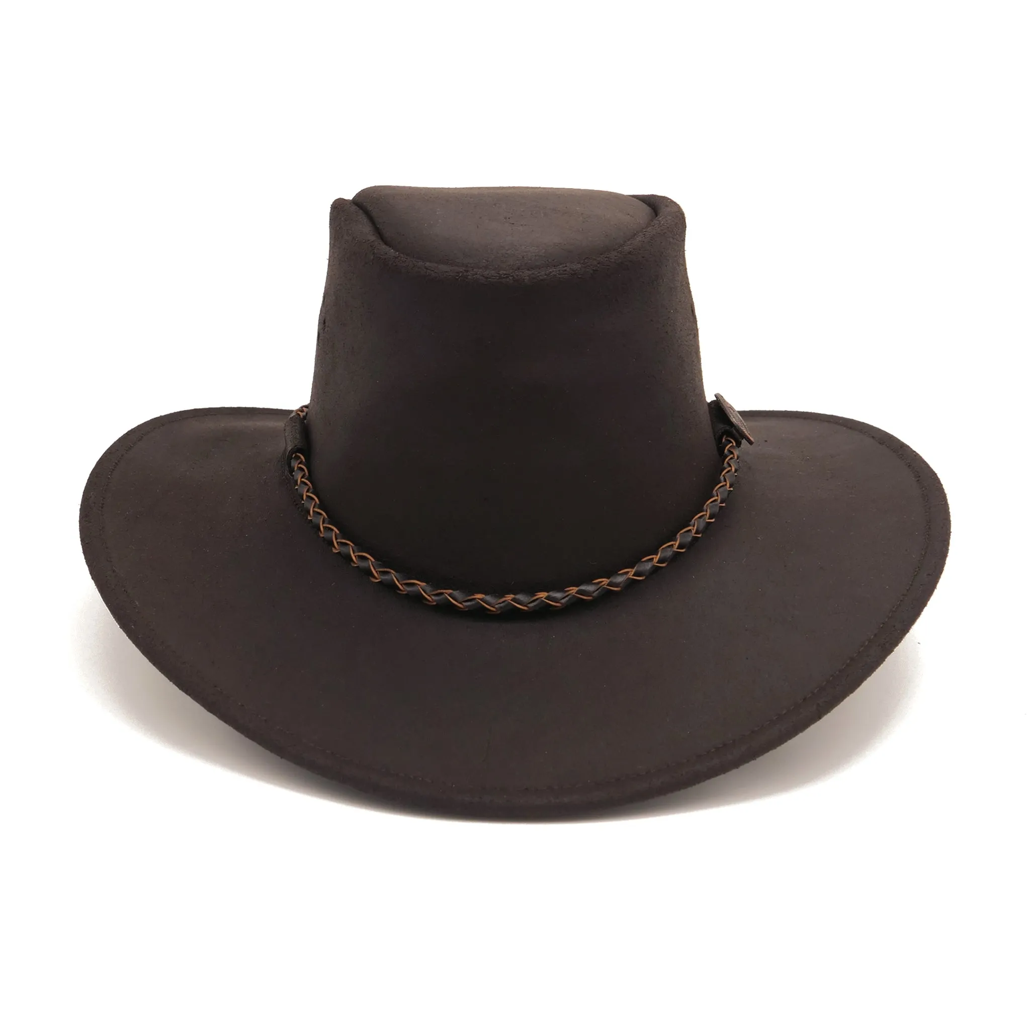 Sydney Leather Hat in Brown