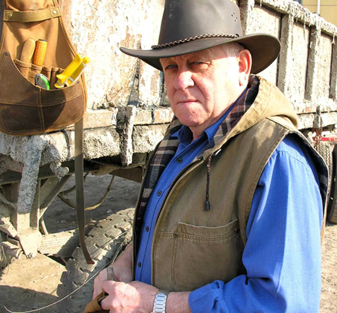 Sydney Leather Hat in Brown