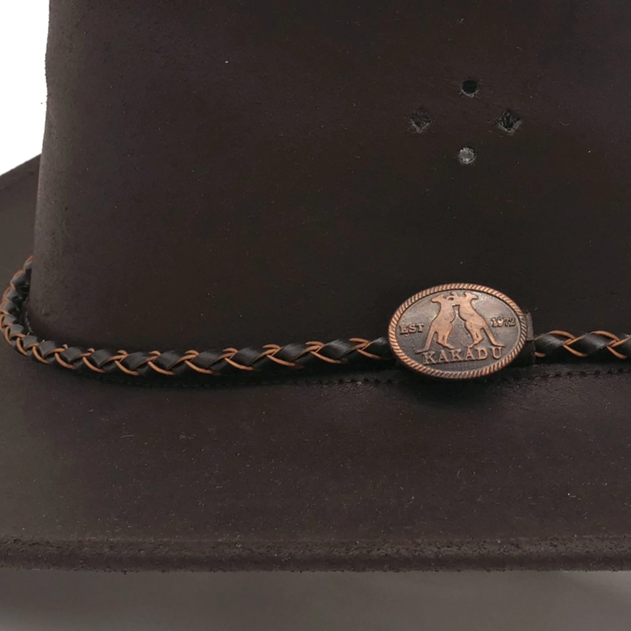 Sydney Leather Hat in Brown